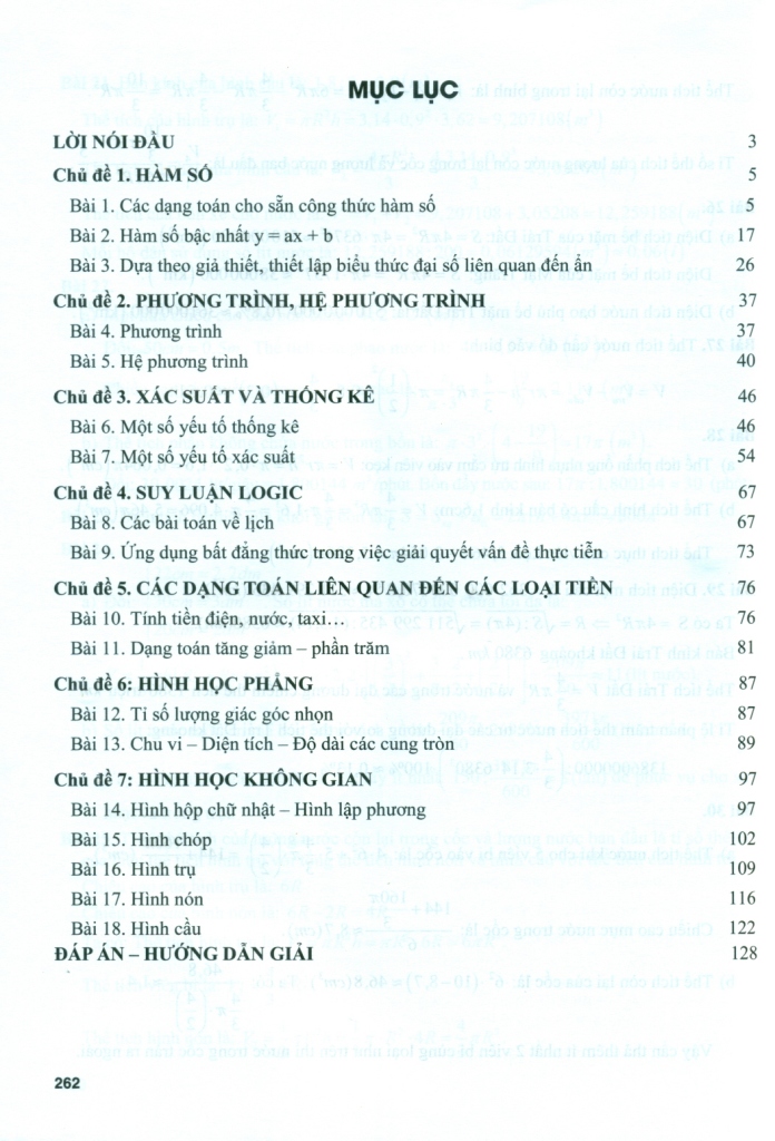 7 CHỦ ĐỀ TOÁN THỰC TẾ ĐẶC SẮC GIÚP CHINH PHỤC KÌ THI TUYỂN SINH VÀO LỚP 10 (Biên soạn theo Chương trình mới)